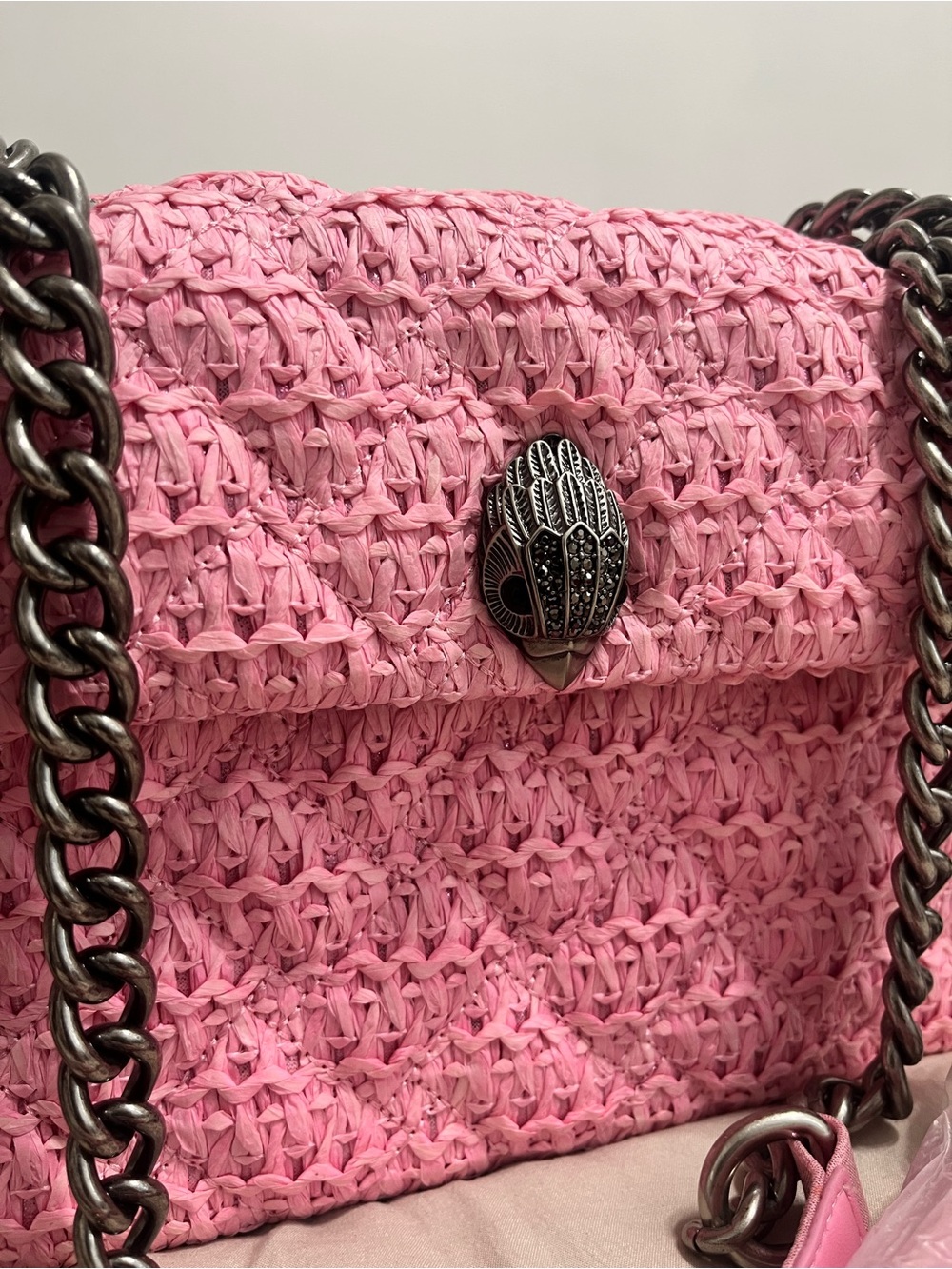 Kurt Geiger Raffia Kensington Bag